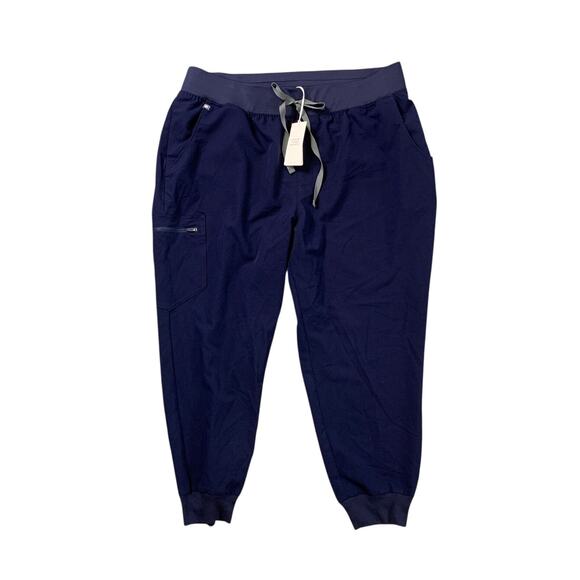 Figs Jogger Womens 3XL XXXL Navy Blue Zamora Drawstring Scrub Pockets Pants - Picture 1 of 12